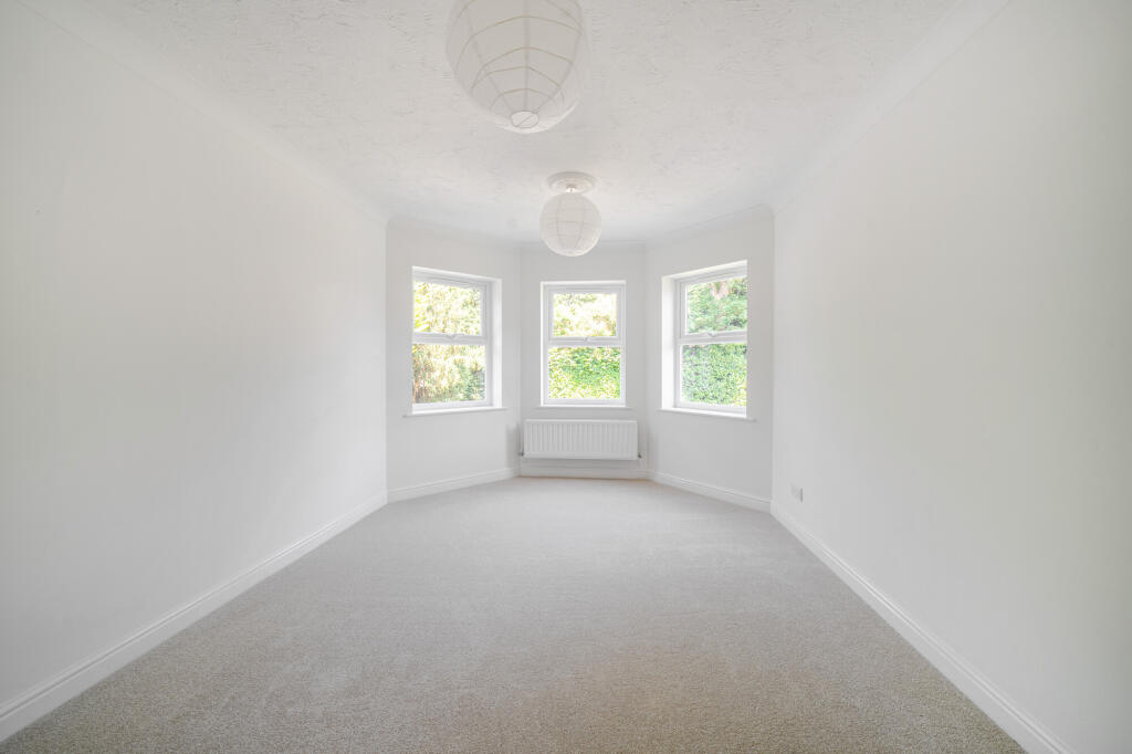 Bright white painted room